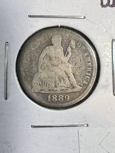 1889 US SEATED LIBERTY DIME