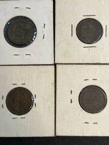 4 US INDIAN HEAD CENTS 1888 1895 1898 1903