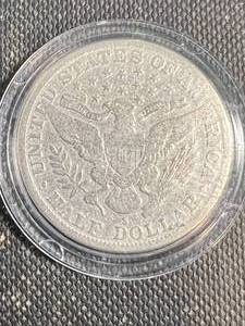 1915-S US BARBER HALF DOLLAR IN AIRTITE
