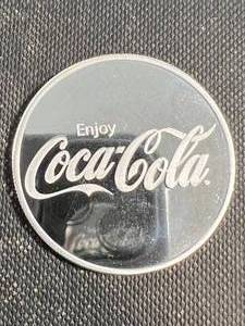 1 TROY OZ .999 FINE SILVER COCA COLA ROUND