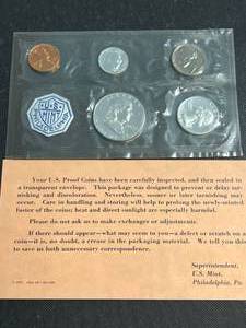 1963 US PROOF SET IN ORIGINAL ENVELOPE