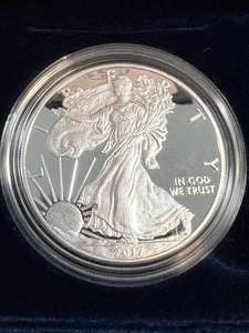 2017 PROOF AMERICAN SILVER EAGLE IN ORIGINAL MINT PACKAGING
