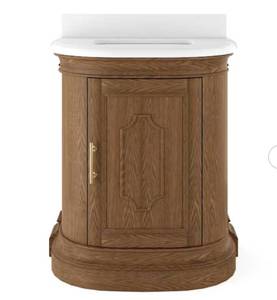 lot 6 image: Lancaster Oak 30in Vanity