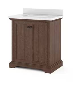 lot 8 image: Dark Brown Portage Peak 30in Vanity