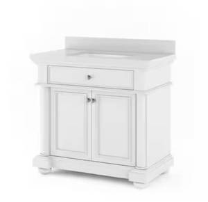 lot 9 image: White McGinnis 36in Vanity