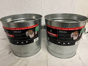 lot 13 image: 2 x 6 Gallon Behrens Metalware Buckets