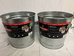 lot 14 image: 2 x 6 Gallon Behrens Metalware Buckets