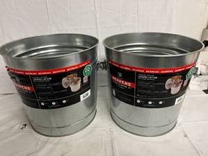 lot 15 image: 2 x 6 Gallon Behrens Metalware Buckets