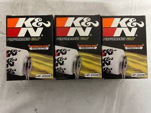 lot 78 image: 3 K&N Performance Gold Oil Filters