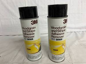 lot 117 image: 2 Bottles of 3M Woodgrain and Stripe Adhesive Remover