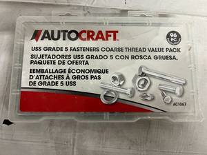 lot 178 image: 96 Piece Set of Autocraft Grade 5 Fasteners
