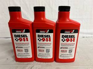 lot 191 image: 3 Bottles of Power Service Diesel 911 Winter Rescue Formula