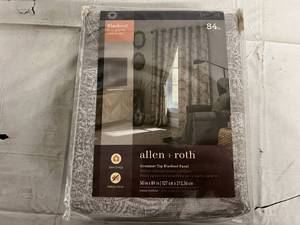 lot 81 image: Allen and Roth 84in Blackout Curtain - Marina