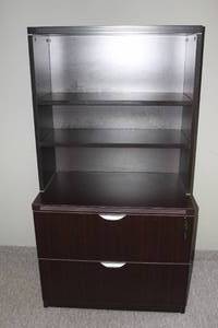 lot 48 image: The Hanging File Cabinet with Attached Bookcase