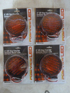 lot 60 image: 4 Road Pro 4 LED StopTurnTail Grommet-Mount Lights