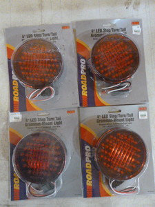 lot 61 image: 4 Road Pro 4 LED StopTurnTail Grommet-Mount Lights