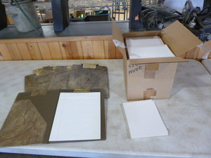 lot 144 image: Case and Paper and Notepads