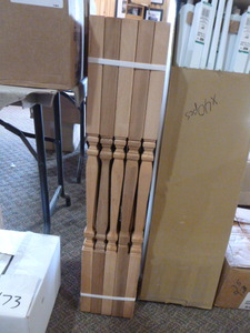 lot 180 image: 25 Unfinished Wood Balusters
