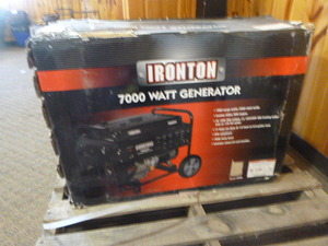 lot 199 image: Ironton 7000 Watt Generator