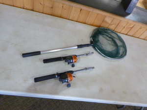 lot 160 image: Fishing Rods and Net