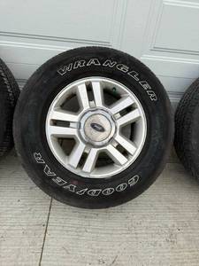 Ford F150 OEM Wheels With Goodyear Wrangler Tires
