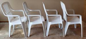 lot 81 image: Four Nice Plastic Chairs