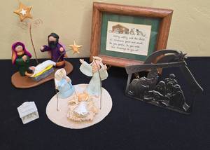 lot 70 image: Sweet Collection of Holiday Nativities