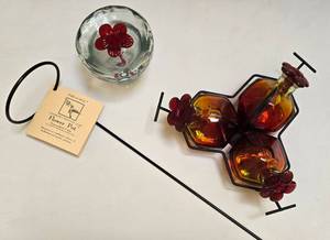 lot 108 image: Pretty Hummingbird Feeder Options