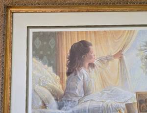 lot 136 image: Signed and Numbered Robert A Olson Print, Windows of Hope