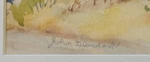 lot 138 image: Framed John Glandon Watercolor