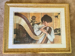 lot 7 image: Robert Olson Framed Amber Reverie Print