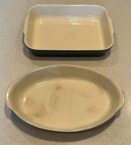 lot 105 image: Two Emile Henry Baking Dishes