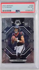 lot 1A image: 2023 Mosaic C.J. Stroud Rookie Card #292 - PSA Graded EX-MT 6
