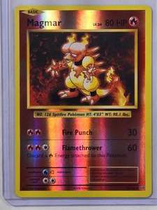 lot 17 image: Magmar 2016 Pokmon XY Evolutions Holo Card #20108 - Flame Pokmon