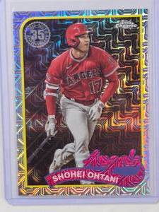 lot 23 image: Shohei Ohtani 2024Topps Chrome 35th Anniversary Mojo Refractor Card #T87C-73
