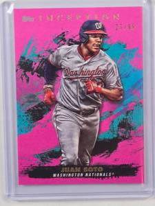 lot 34 image: Juan Soto 2021 Topps Inception Pink SP #93 Numbered 2799