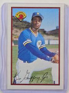 lot 55 image: Ken Griffey Jr. Rookie 1989 Bowman No. 220