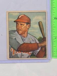 lot 58 image: Bill Nicholson 1950 Bowman No. 228 Vintage Baseball Card