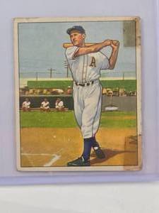 lot 67 image: Sam Chapman 1950 Bowman No. 104 Vintage Baseball Card