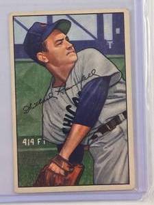 lot 70 image: Willard Ramsdell 1952 Bowman No. 22 Vintage Baseball Card