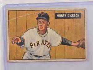 lot 78 image: Murry Dickson 1951 Bowman No. 167 Vintage Baseball Card