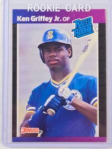 lot 88 image: Ken Griffey Jr. Rated Rookie Donruss 89 No. 33