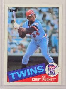 lot 90 image: Kirby Puckett Rookie 1985 Topps No. 536