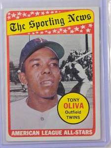 lot 122 image: Tony Oliva 1969 The Sporting News All-Star No. 427