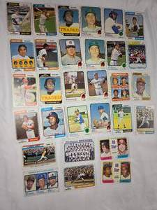 lot 143 image: Lot of 30 Vintage Topps Baseball Cards - Early 70s