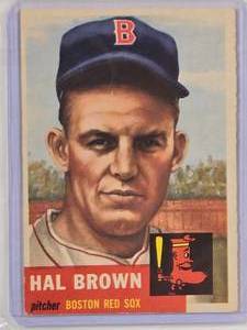 lot 154 image: Hector Brown 1953 Topps No. 184 Vintage Baseball Card