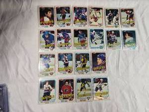 lot 184 image: Lot of 20 NHL Trading Cards from 1981