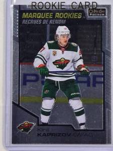 lot 185 image: Kirill Kaprizov Rookie 2021 O-Pee-Chee Platinum Marquee Rookies No. 200