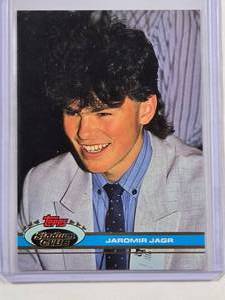 lot 186 image: Jaromir Jagr Rookie 1991 Topps Stadium Club No. 343
