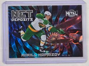 lot 189 image: Kirill Kaprizov Rookie Foil 2020-21 NHL Metal Universe No. ND-1